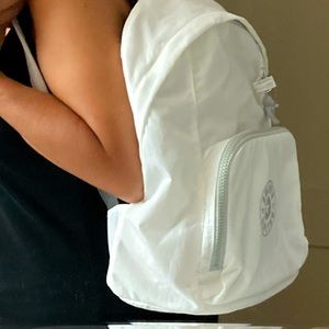 Kipling White Backpack with Front Pocket